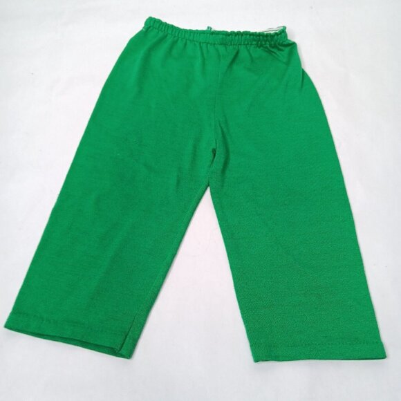 Vintage Mickey Mouse Pajamas Size 2T Toddler Short Sleeve Pant Set Green Fishing - Picture 9 of 12